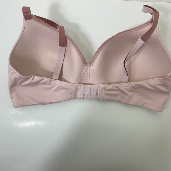 Calvin Klein Lightly Lined Wire-Free Bra in Pastel Pink - Size Large - Picture 6 of 6